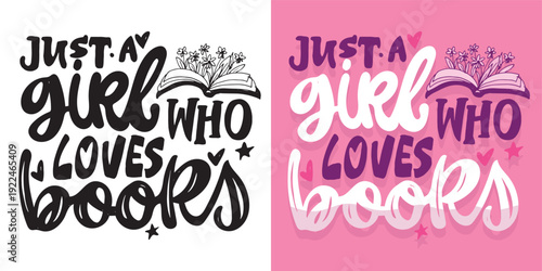 Cute hand drawn doodle lettering quote about Books. Reading more. Lettering for t-shirt design, mug print, bag print, clothes fashion. 100% hand drawn vector image.