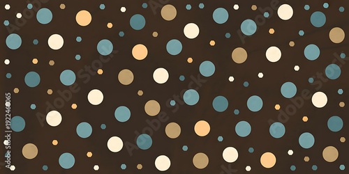 Seamless Pattern Polka Dot Circles 