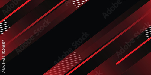 Banner background. black. red gradation. bright. abstarct . slash line. memphis eps 10