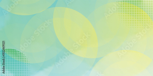 Minimalist banner background green and yellow gradations circle shape.modern.vector eps 10