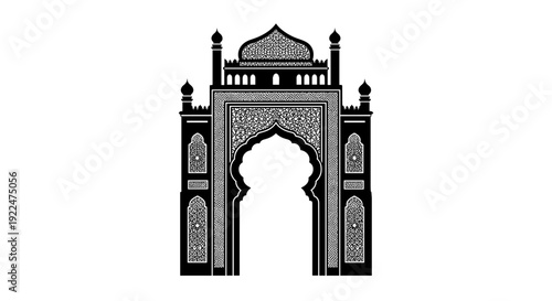 Ornate Archway with Intricate Design Details.
