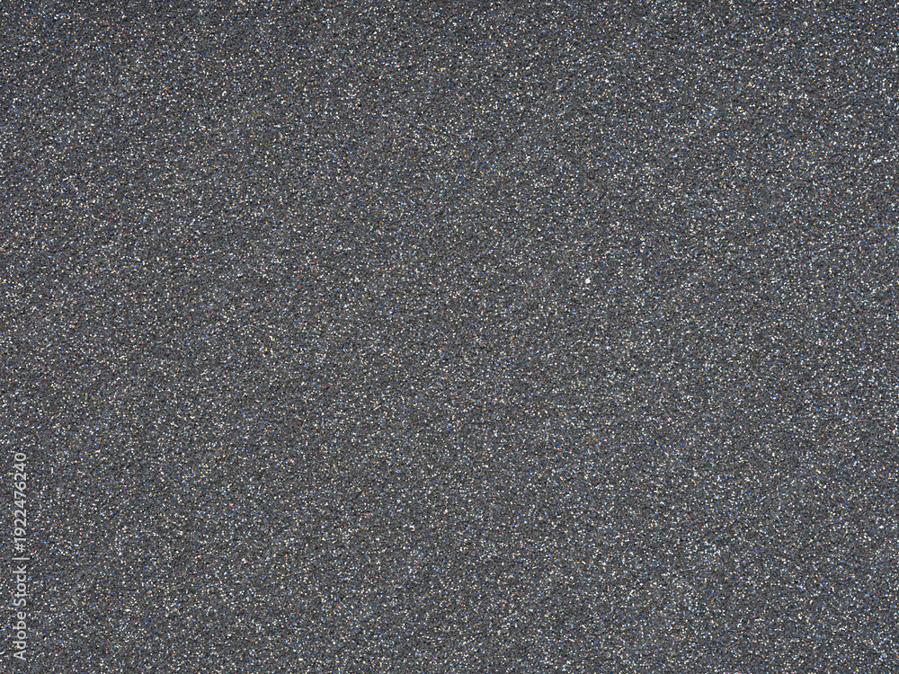 Fototapeta premium Dark grey glitter texture closeup. Design pattern of holographic sparkling shiny glitter for decoration and design of unusual, extravagant Christmas, New Year, xmas gift card or other holiday pictures