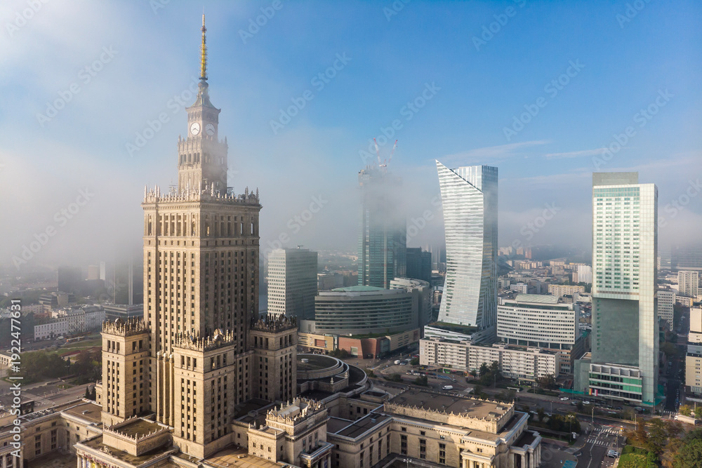Naklejka premium Warsaw, Poland - view of the city.