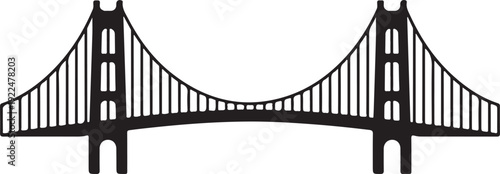 simple seamless bridge illustration