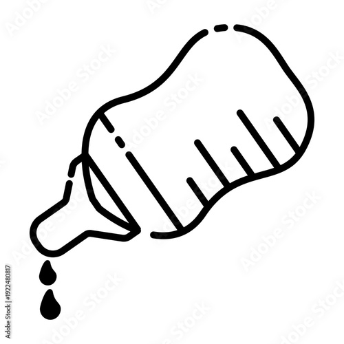 vector illustration of a baby bottle icon