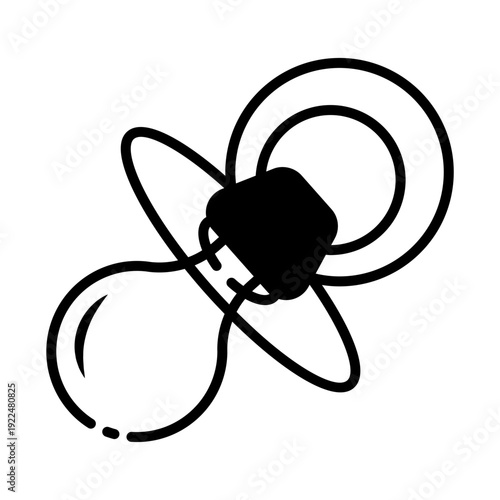 baby pacifier icon illustration vector