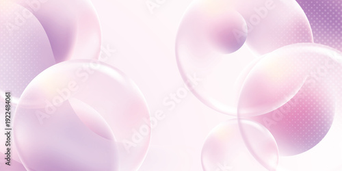 Abstract Bubbles fluid vibrant gradient shapes on white background. abstract motion graphics loop background. Vector illustration