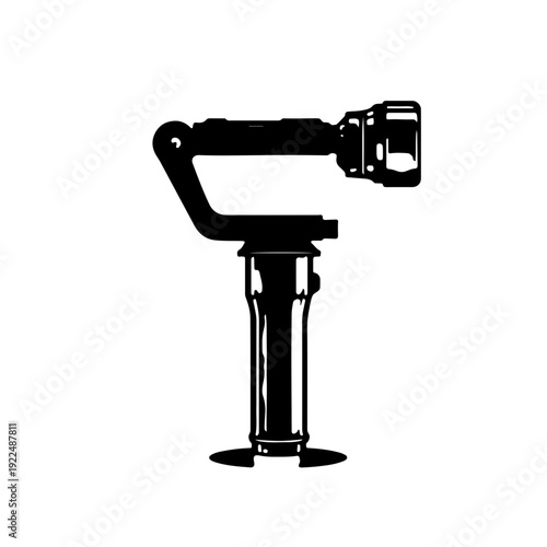 handheld steadicam camera stabilizer icon vector silhoutte