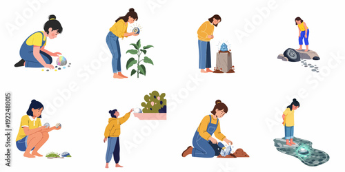 Women and Girls Discovering Earth's Natural Crystals and Geodes: An Illustrated Exploration of Geology, Wonder, and Connection.