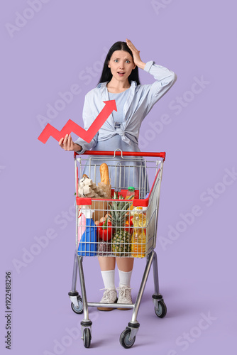 Shocked young woman with sh...