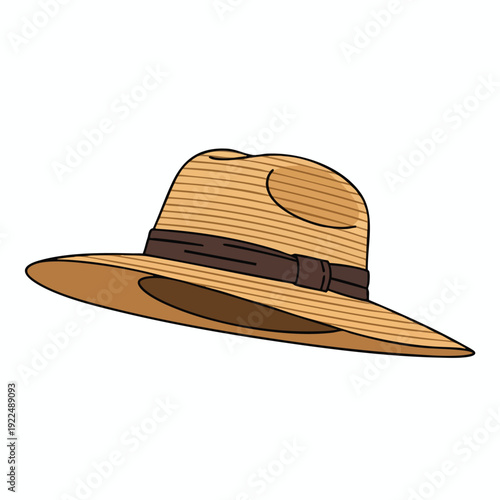 Stylish Wide Brimmed Summer Hat for Women and Men Fashionable Sun Protection Accessory