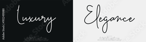 Luxury Elegance, signature Font Calligraphy Logotype Script Brush Font Type Font lettering handwritten
