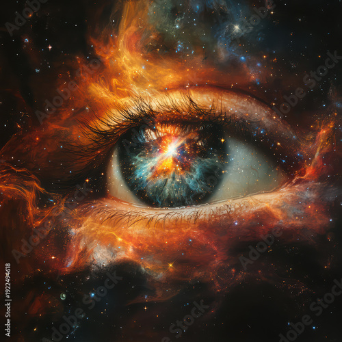 "Galactic Eye: A Cosmic Vision"