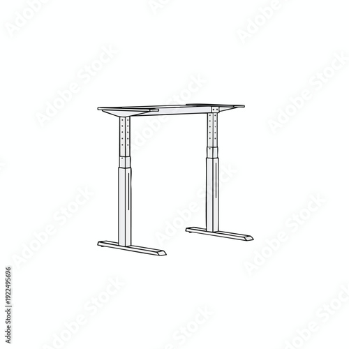 Adjustable Height Standing Desk for Modern Office Workspaces