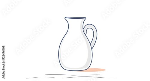jug, icon, isolated, lineart, outline, drawing, sketch, minimal, simple, clean, vector, illustration, symbol, graphic, design, flat, monochrome, black, white, contour, stroke, thin, linear, kitchen, u