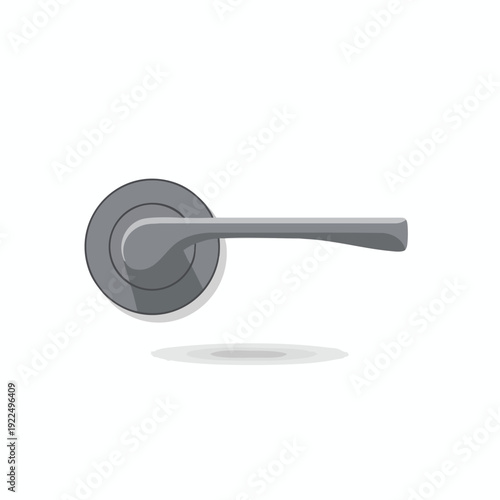 Modern Door Handle on a Plain Wall for Home or Commercial Use