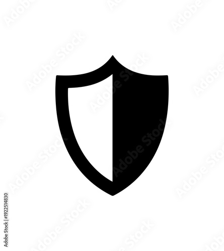 Modern shield icon for protection and security services Free Download Modern shield icon for protection and security services - GFXLoad
