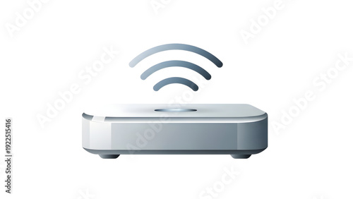 Wireless WiFi Router Device SVG Vector – Modern Internet Network Equipment Illustration Isolated on Transparent Background for Technology, Connectivity, and Web Design