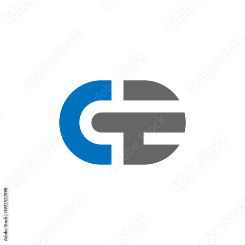 Modern CG Monogram Logo in Blue and Gray – Minimal Corporate Lettermark