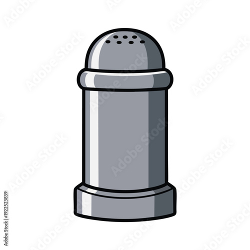 Modern Stainless Steel Salt Shaker for Kitchen and Dining Table