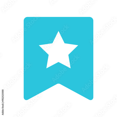 Favorite Icon. Isolated on white background. Blue icon