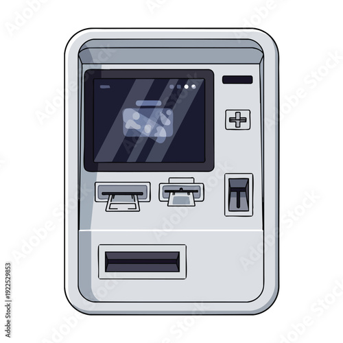 Modern Automated Teller Machine ATM for Banking Services
