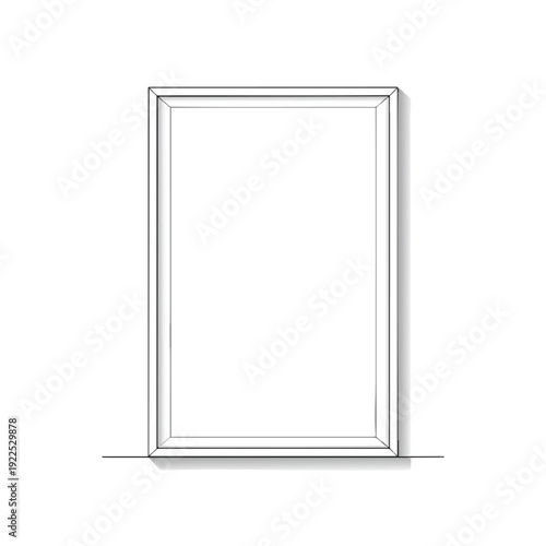 Elegant Empty Picture Frame for Home Decor and Art Display