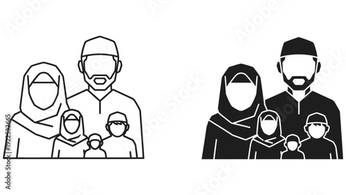 vector illustration of a family