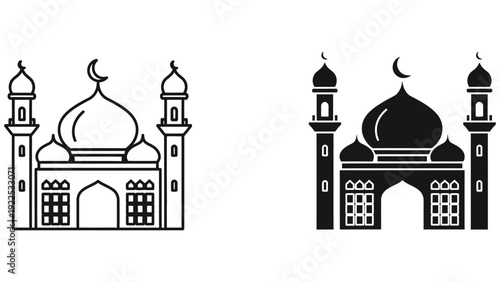 taj mahal vector illustration