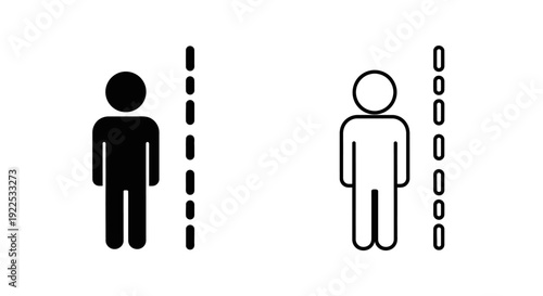 Restroom symbols gender neutral bathroom signs inclusive design icons Vector