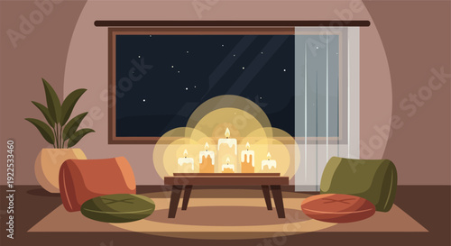 Cozy Living Room with Fireplace and Chairs.