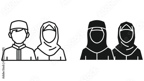 vector illustration of a silhouette of a woman