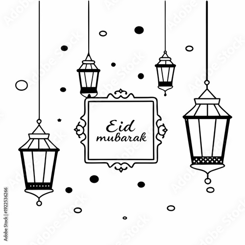 Birds in a lantern cage vector illustration