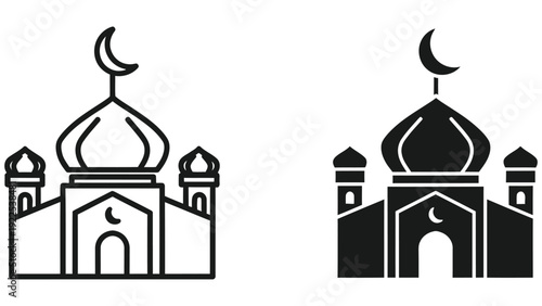 vector illustration of mosque