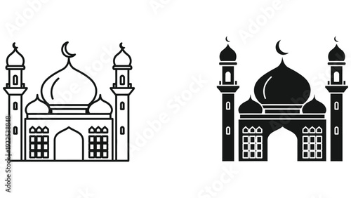 taj mahal vector illustration
