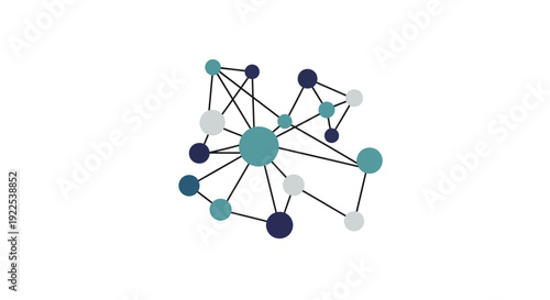 Molecular Structure Model with Colored Spheres.