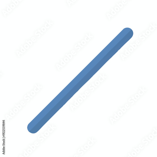 Stylish Blue Pen on White Background for Office and School Supplies