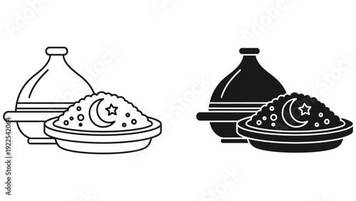 hand drawn vector illustration of an apple