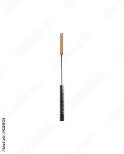 Vector illustration of a pipe cleaning brush.