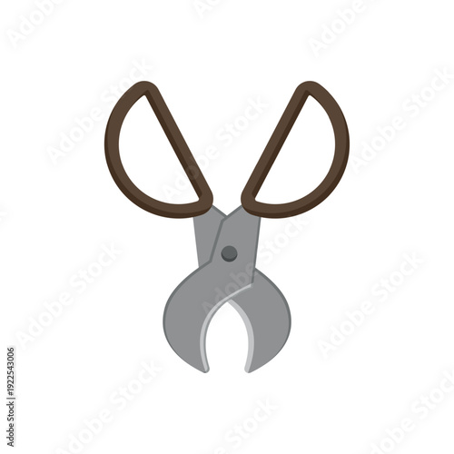 Vector illustration of cigar scissors tool.