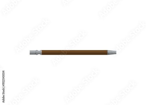 Vector illustration of a cigarette holder stick.