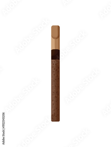 Vector illustration of a long cigarillo.