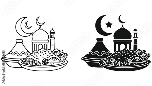 religious eid mubarak greeting card