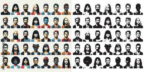 Vector Persona Series on white background