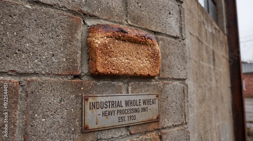 An industrial loaf of whole...