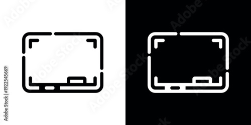 Black and white sim card on split background mobile phone