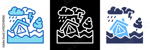Flash Flood triplestyle icon