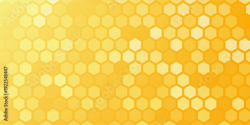 Honeycomb pattern . Golden honeycomb pattern . Honeycomb wallpaper . Honey background . Vector illustration