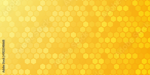 Honeycomb pattern . Golden honeycomb pattern . Honeycomb wallpaper . Honey background . Vector illustration