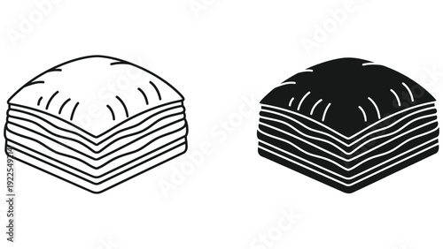 vector illustration of a pair of hearts